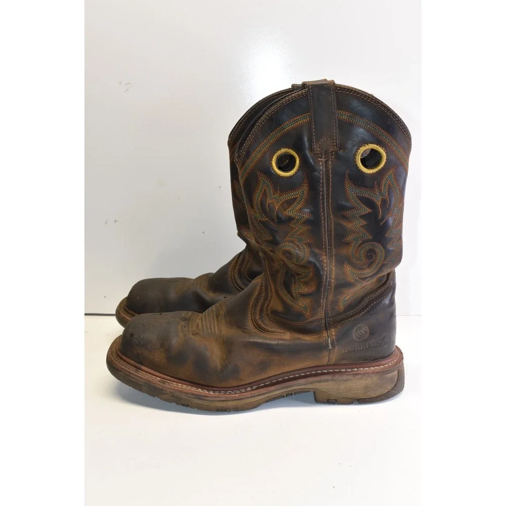 Double-H Men's Elijah Composite Toe Work‎ Boots Size 11D Brown Leather DH5241